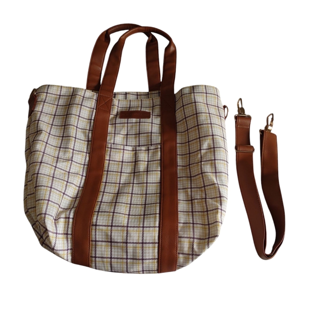 Kindred Bravely Plaid Tote Bag